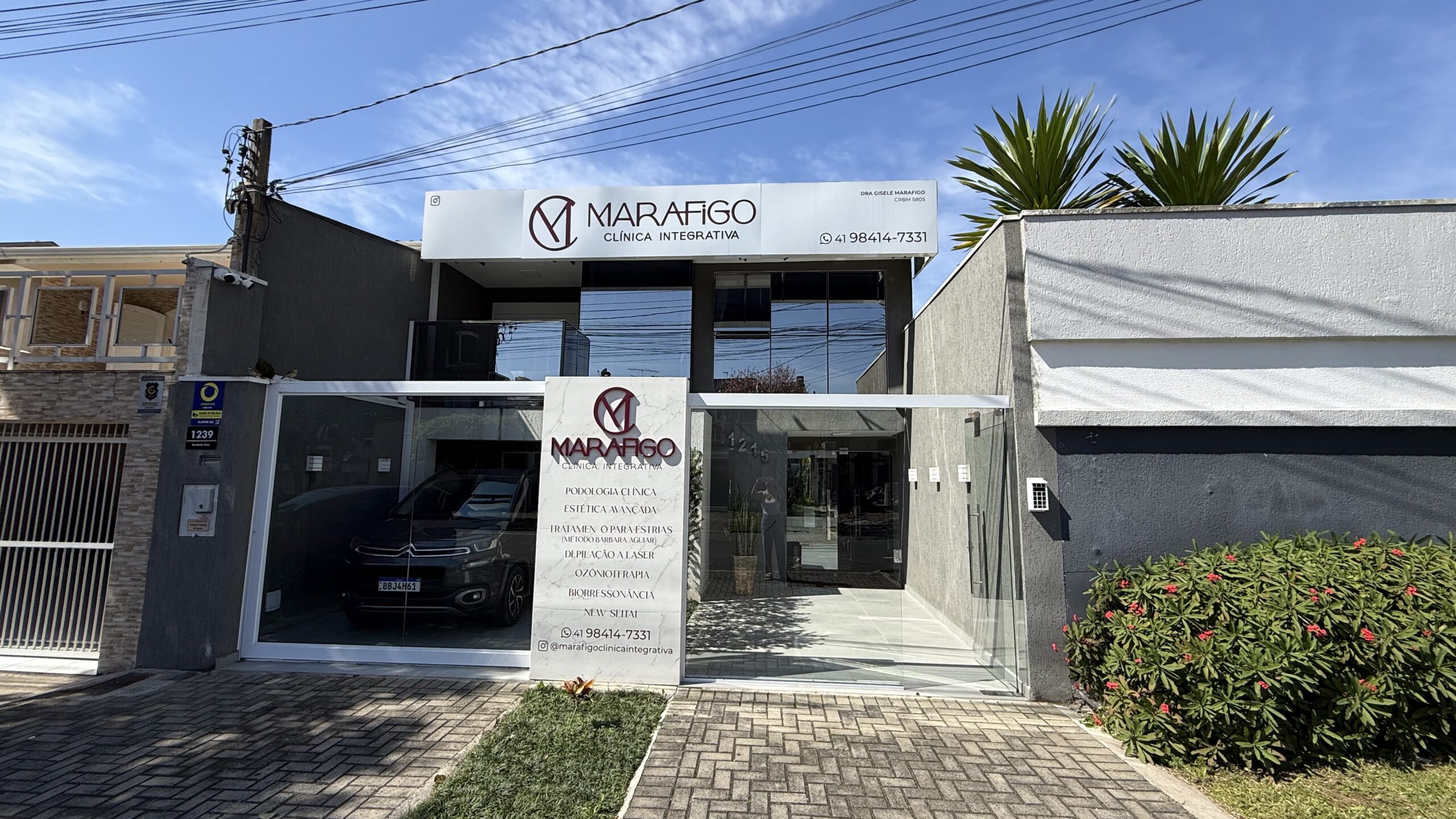 Fachada da Marafigo Clínica Integrativa em São José dos Pinhais