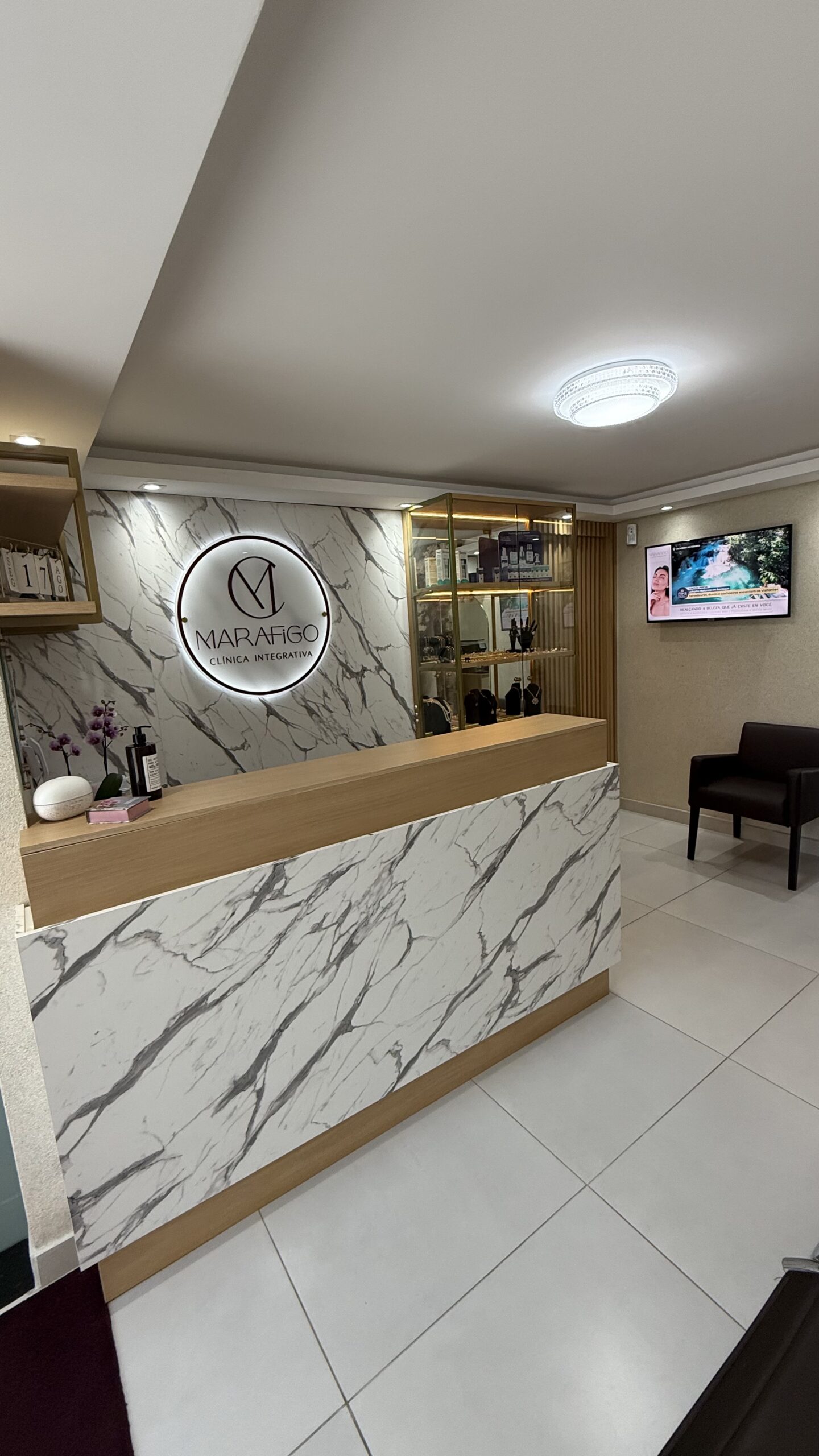 Recepção da Marafigo Clínica Integrativa